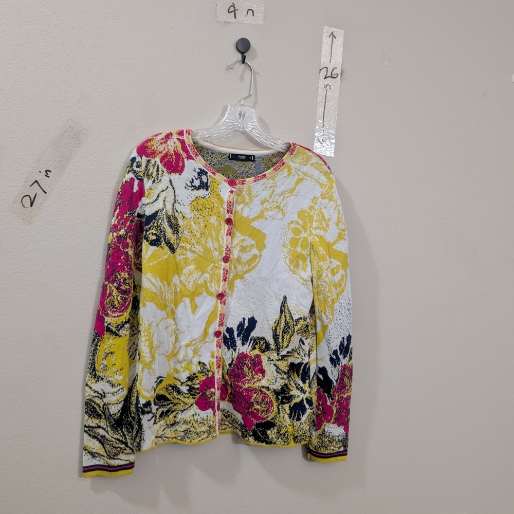 Floral Button-Up Cardigan